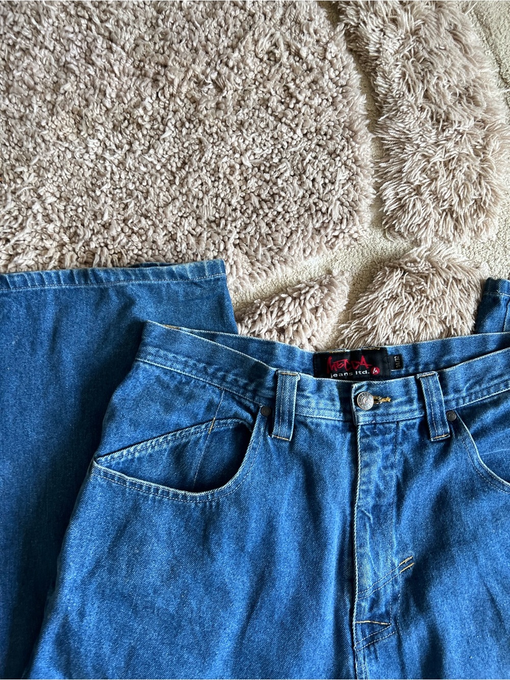 MECCA Relaxed Fit Blue Men's Denim Jeans